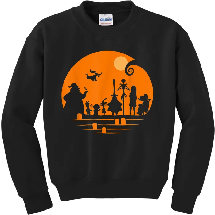 He Halloween Silhouette Kids Sweatshirt