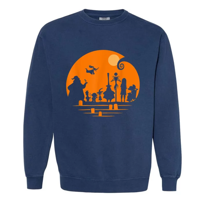 He Halloween Silhouette Garment-Dyed Sweatshirt