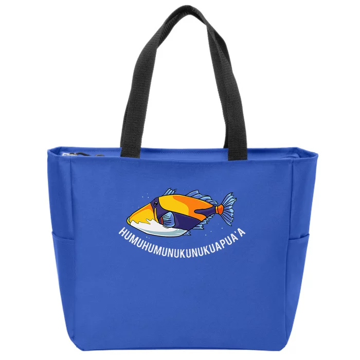 HumuhumunukunukuapuaA Hawaiian State Fish Zip Tote Bag