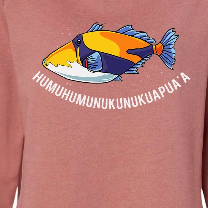 HumuhumunukunukuapuaA Hawaiian State Fish Womens California Wash Sweatshirt