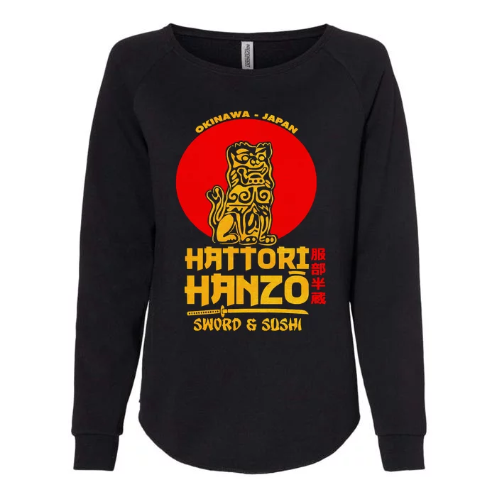 Hattori Hanzos Sword And Sushi Womens California Wash Sweatshirt