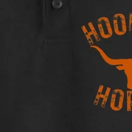 HookEm Horns State Of Texas Bull Head With Longhorns Dry Zone Grid Performance Polo