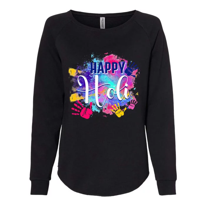 Happy Holi Spring Festival Colorful India Hindu Womens California Wash Sweatshirt