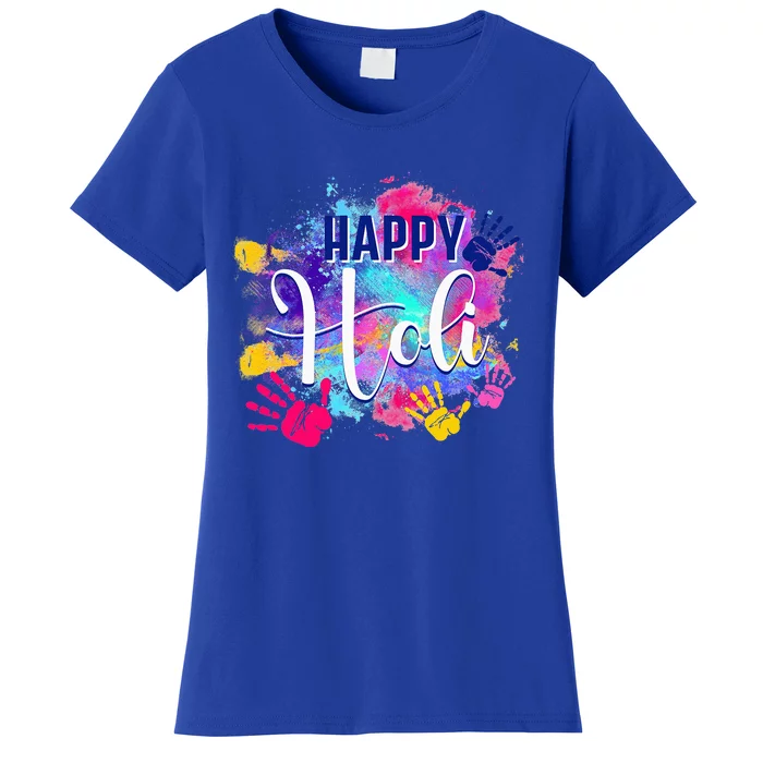 Happy Holi Spring Festival Colorful India Hindu Women's T-Shirt