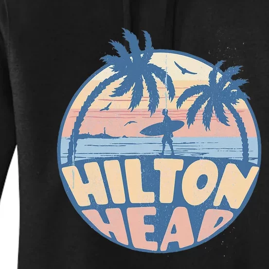 Hilton Head South Carolina Beach Surf Summer Vacation Women's Pullover Hoodie