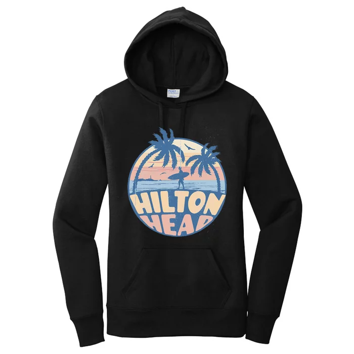 Hilton Head South Carolina Beach Surf Summer Vacation Women's Pullover Hoodie