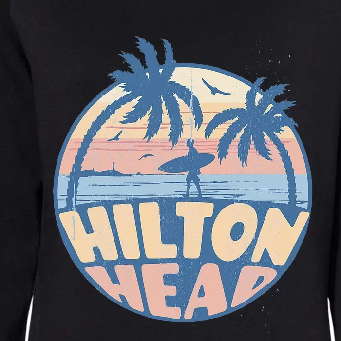 Hilton Head South Carolina Beach Surf Summer Vacation Womens California Wash Sweatshirt