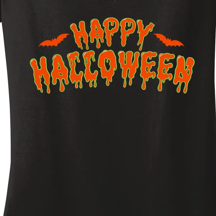 Happy Halloween Spooky Season Women's V-Neck T-Shirt