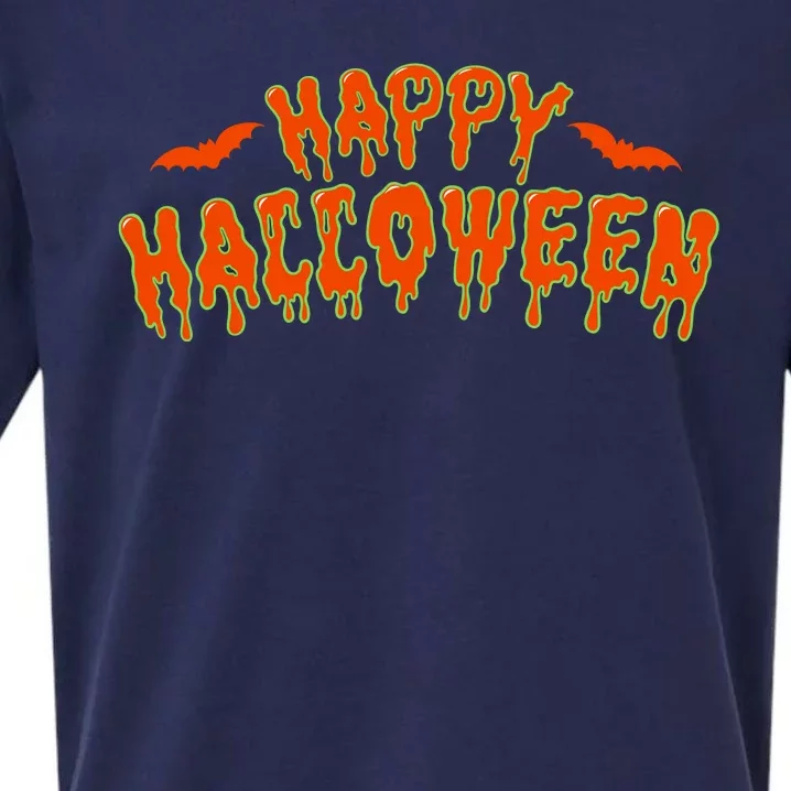 Happy Halloween Spooky Season Sueded Cloud Jersey T-Shirt