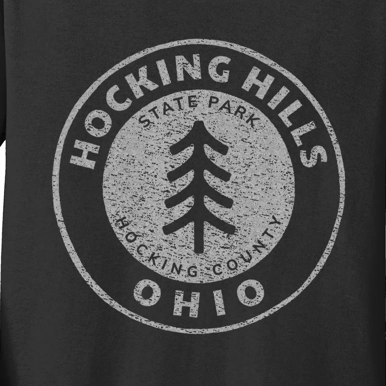 Hocking Hills State Park Souvenir Kids Long Sleeve Shirt