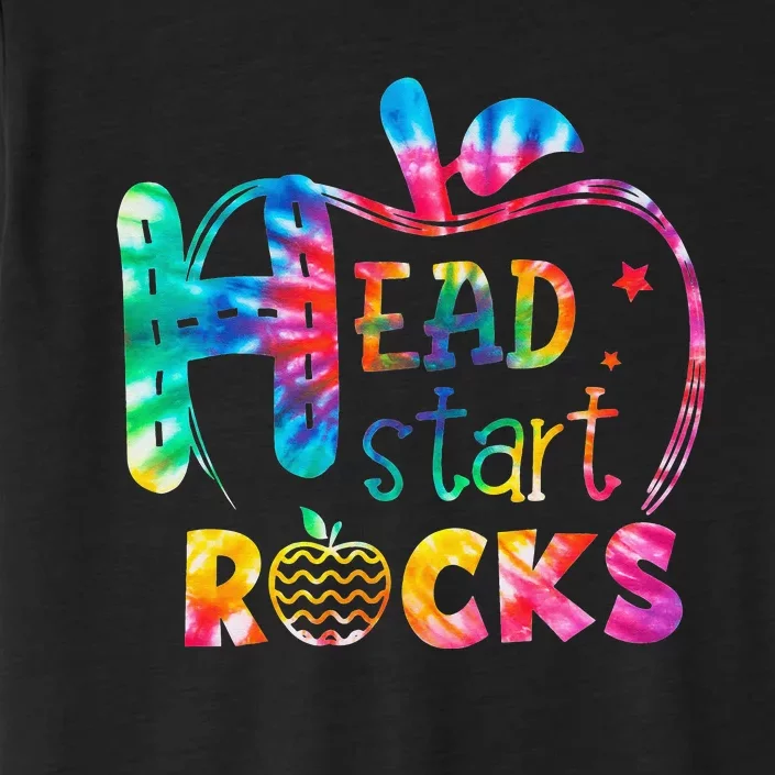 Hello Head Start Rock Tie Dye Back to School Teacher ChromaSoft Performance T-Shirt