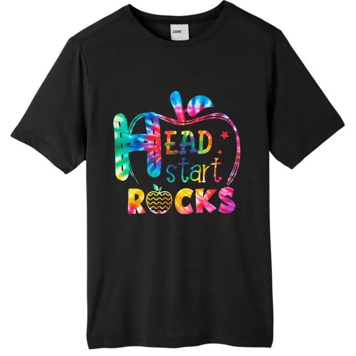 Hello Head Start Rock Tie Dye Back to School Teacher ChromaSoft Performance T-Shirt