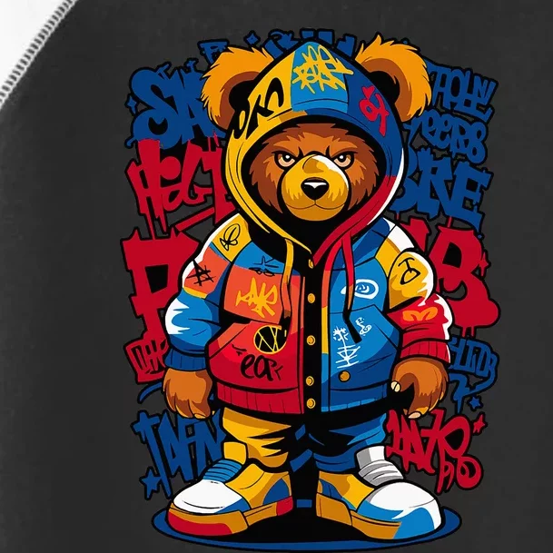 Hip Hop Teddy Bear Rap Music Toddler Fine Jersey T-Shirt