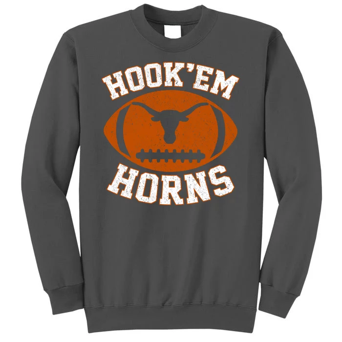 Hook’Em Horns Texas State Vintage Football Tall Sweatshirt