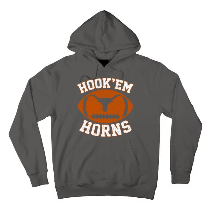 Hook’Em Horns Texas State Vintage Football Tall Hoodie