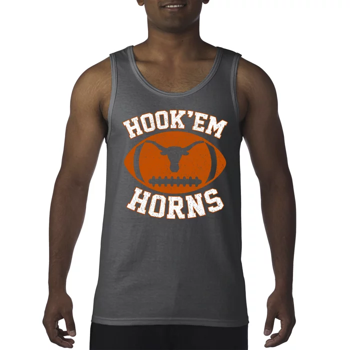 Hook’Em Horns Texas State Vintage Football Tank Top