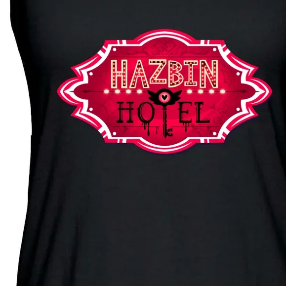 Hazbin Hotel Title Ladies Essential Flowy Tank