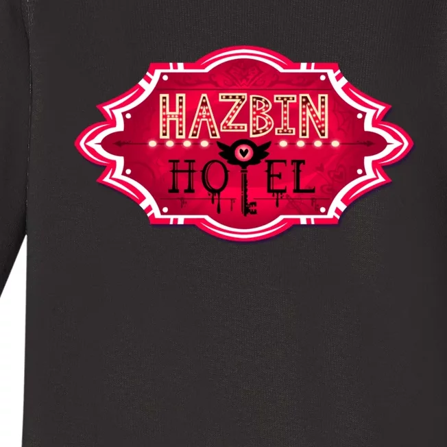 Hazbin Hotel Title Baby Long Sleeve Bodysuit