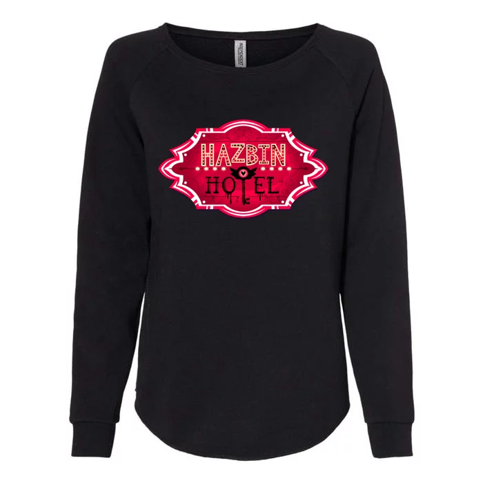 Hazbin Hotel Title Womens California Wash Sweatshirt