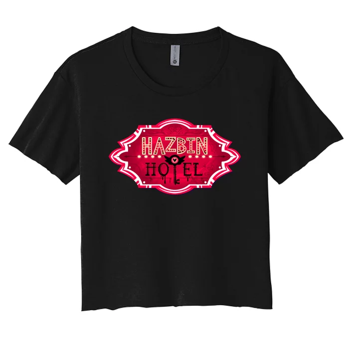 Hazbin Hotel Title Women's Crop Top Tee