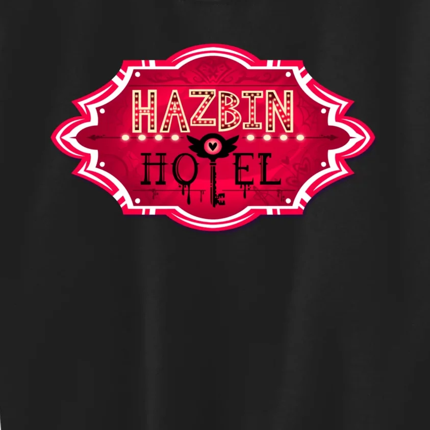 Hazbin Hotel Title Kids Sweatshirt