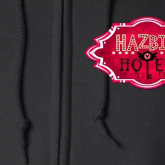 Hazbin Hotel Title Full Zip Hoodie