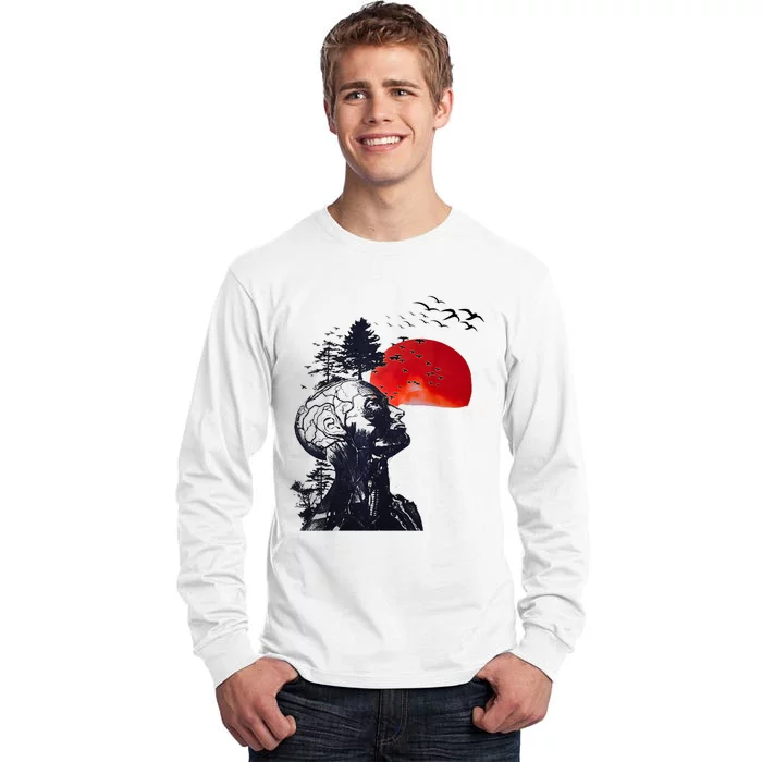 Hangover Human Tree Graphic Tall Long Sleeve T-Shirt