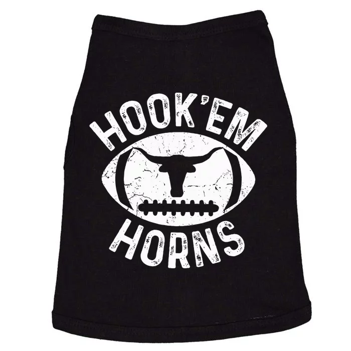 Hookem Horns Texas State Of Texas Orange Doggie Tank