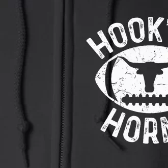 Hookem Horns Texas State Of Texas Orange Full Zip Hoodie