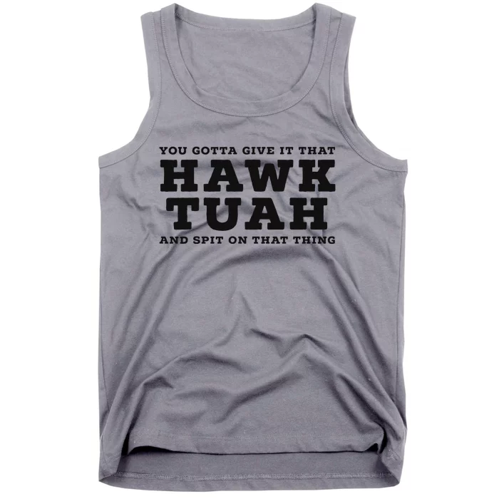 Hilarious Hawk Tuah Girl Meme Design Tank Top