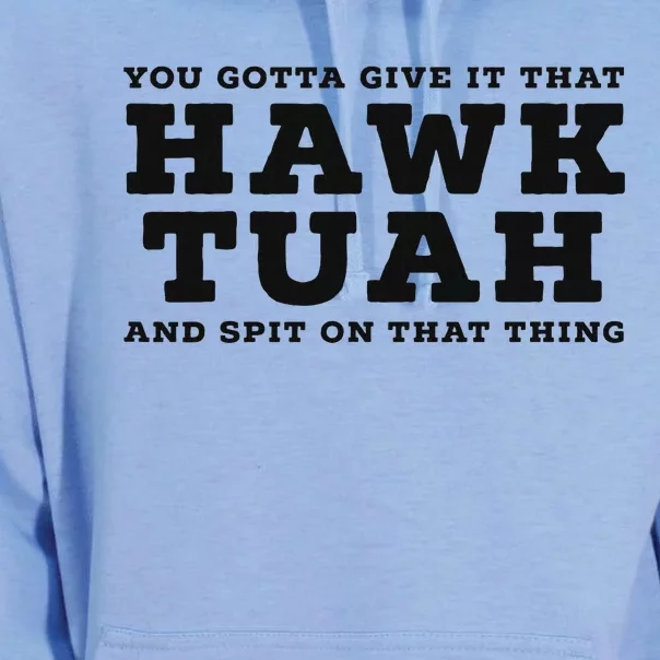 Hilarious Hawk Tuah Girl Meme Design Unisex Surf Hoodie