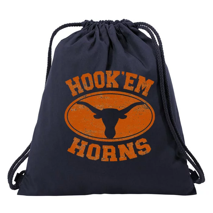 Hook’Em Horns Texas State Proud Texans Drawstring Bag