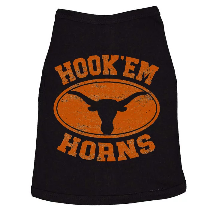 Hook’Em Horns Texas State Proud Texans Orange Doggie Tank