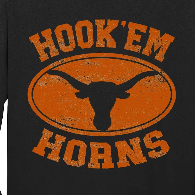 Hook’Em Horns Texas State Proud Texans Orange Long Sleeve Shirt