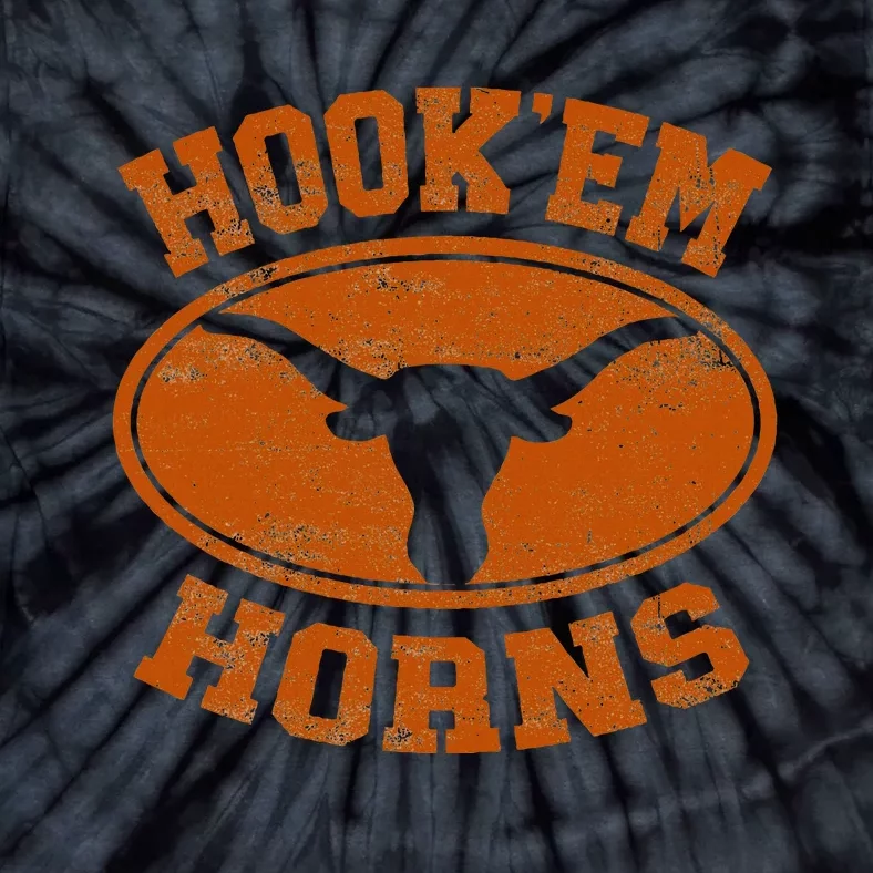 Hook’Em Horns Texas State Proud Texans Orange Tie-Dye T-Shirt