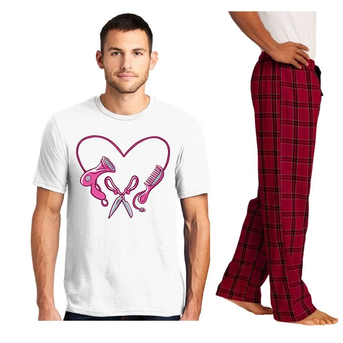 Hairdresser Heart Tools Pajama Set