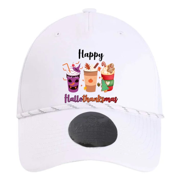 Happy Halloween Thanksgiving Christmas Coffee Lover Performance The Dyno Cap