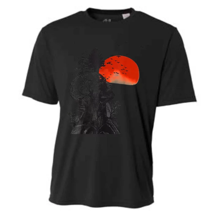 Hangover Human Tree Surreal Artistic Sunset Cooling Performance Crew T-Shirt