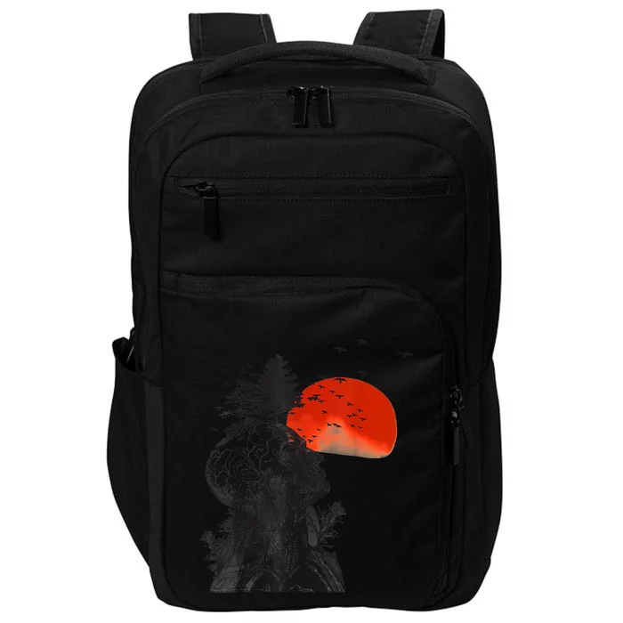 Hangover Human Tree Surreal Artistic Sunset Impact Tech Backpack