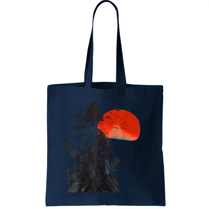 Hangover Human Tree Surreal Artistic Sunset Tote Bag