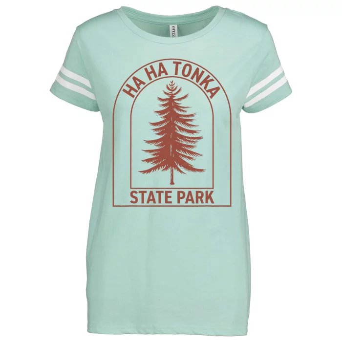 Ha Ha Tonka State Park Missouri Vintage Tree Enza Ladies Jersey Football T-Shirt