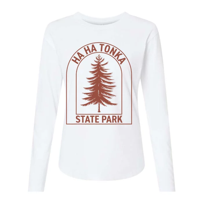 Ha Ha Tonka State Park Missouri Vintage Tree Womens Cotton Relaxed Long Sleeve T-Shirt