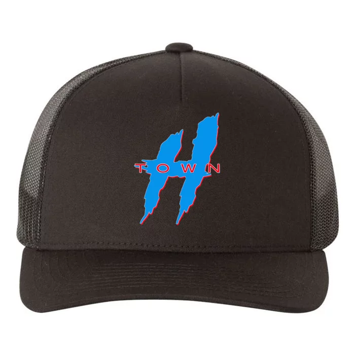 Houston  H Town Hustle Town The H Houston Texas 713 Yupoong Adult 5-Panel Trucker Hat