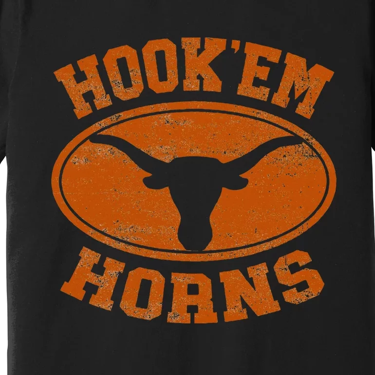 Hook’Em Horns Texas State Proud Texans Orange Premium T-Shirt