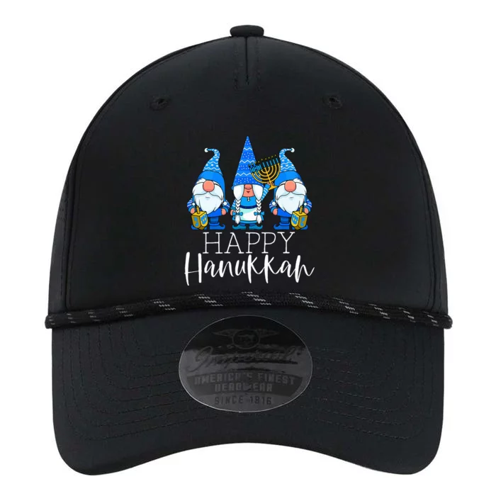 Happy Hanukkah Three Gnomes Jewish Gnome Lover Chanukah Gift Performance The Dyno Cap