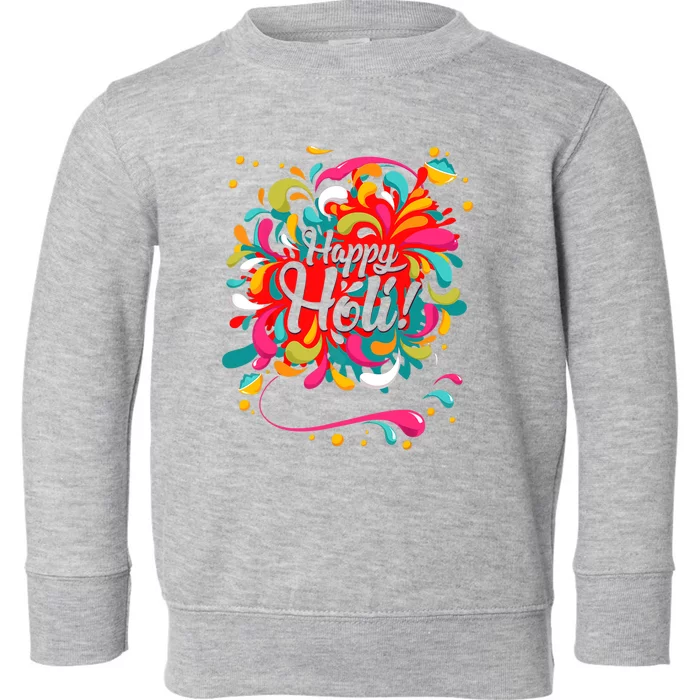 Happy Holi T Color India Hindu Gift For Toddler Sweatshirt