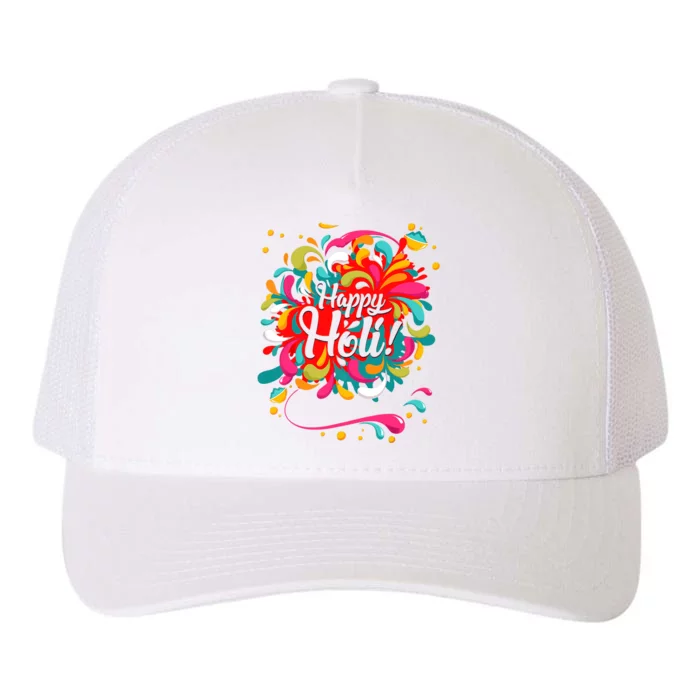 Happy Holi T Color India Hindu Gift For Yupoong Adult 5-Panel Trucker Hat