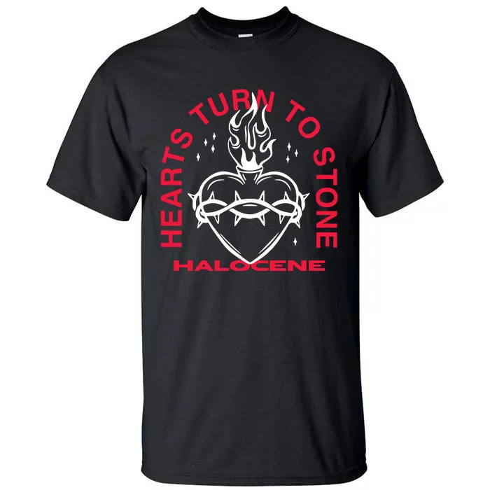 Halocene Hearts Turn To Stone Black Tall T-Shirt