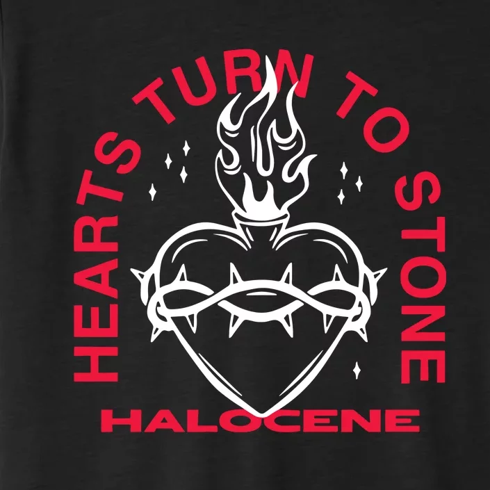 Halocene Hearts Turn To Stone Black ChromaSoft Performance T-Shirt