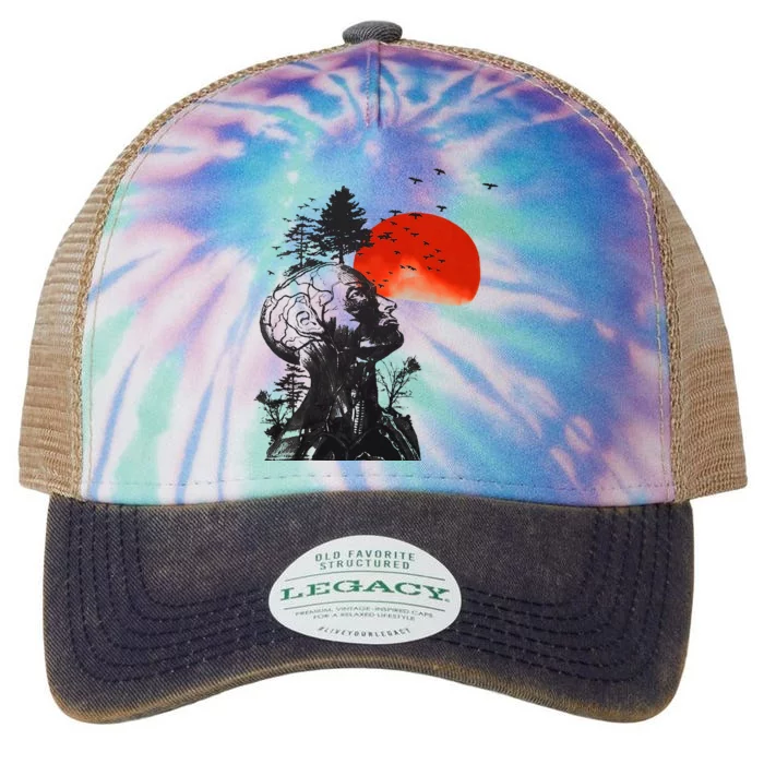 Hangover Human Tree Graphic Legacy Tie Dye Trucker Hat